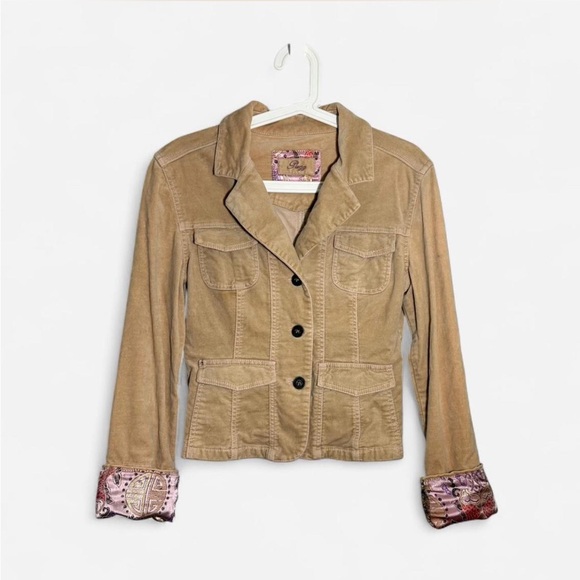 Tan Button Jacket - Picture 1 of 6